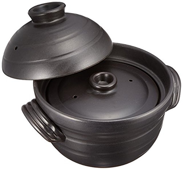 値下げしました！華月 ごはん土鍋 万古焼 大黒窯 二重蓋 2合炊き 大黒ごはん土鍋 2合／華月 | 日用品と雑貨の店 伝所鳩