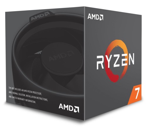 AMD CPU Ryzen 7 2700 with Wraith Spire LEDcooler YD2700BBOX