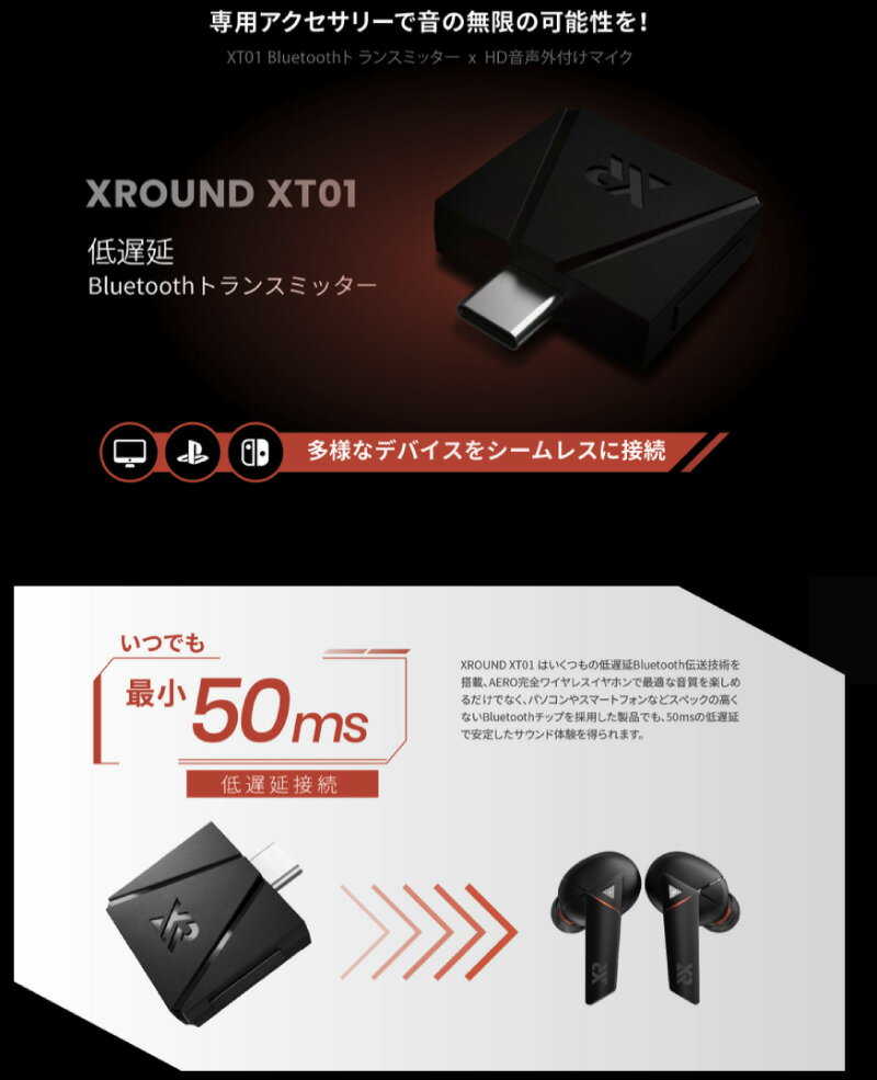 XROUND Bluetooth トランスミッター XT-01