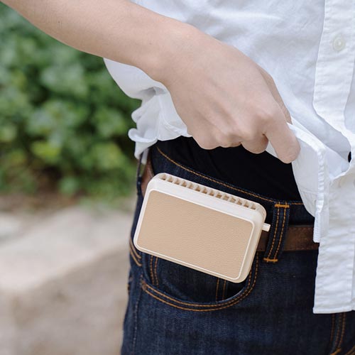 Life on Products｜ライフオンプロダクツ ハンズフリー首掛けファン PRISMATE オフホワイト PR-F057-OW