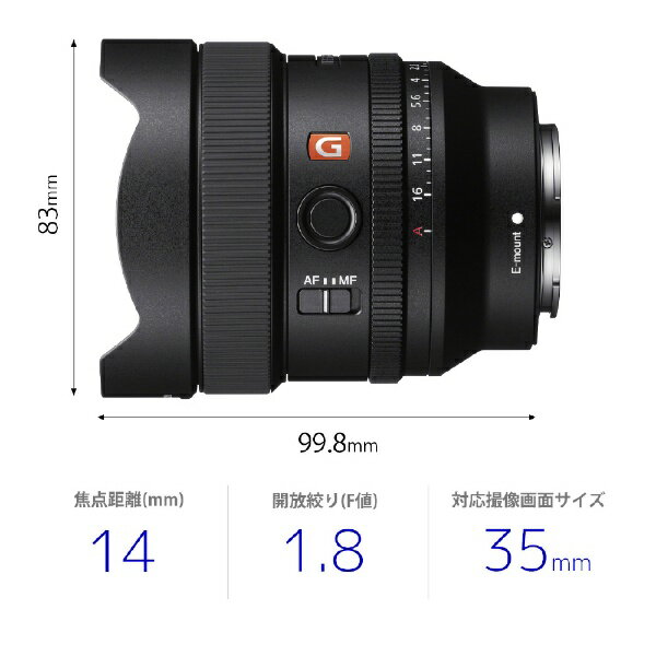 SONY カメラレンズ FE 14F1.8 GM