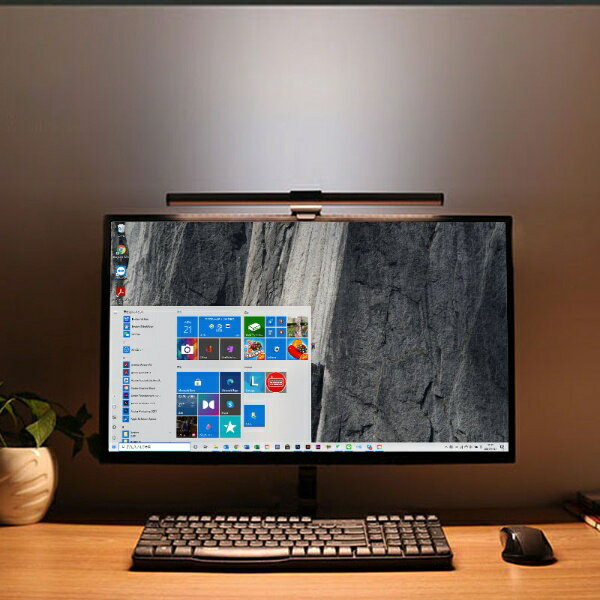 COMPUCASE JAPAN｜コンピューケースジャパン 〔LEDモニターライト〕USB-C接続 バックライト付 agreen ブラック JLE802N-BK