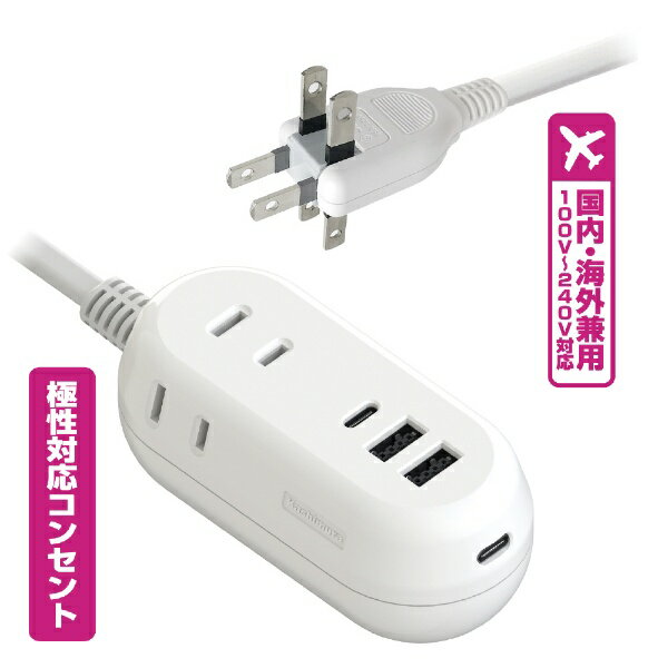 カシムラ USB付電源タップ AC-021
