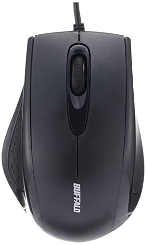 バッファロー BUFFALO 有線 3ボタン IR光学式 マウス ブラック BSMRU055BK