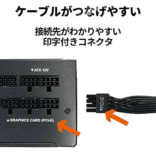玄人志向 80PLUS GOLD ゲーミングPC向け ATX電源 750W ブラック KRPW-GA750W/90+