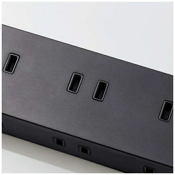 エレコム 電源タップ 2P 10個口 一括スイッチ マグネット 3m ブラック ECT-1530BK(1個)