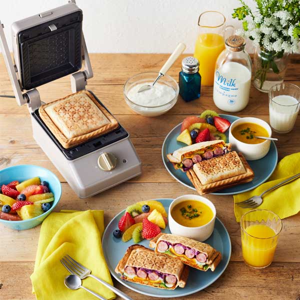 BRUNO グリルサンドメーカー シングル レッド BOE083-RD