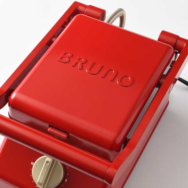 BRUNO グリルサンドメーカー シングル レッド BOE083-RD