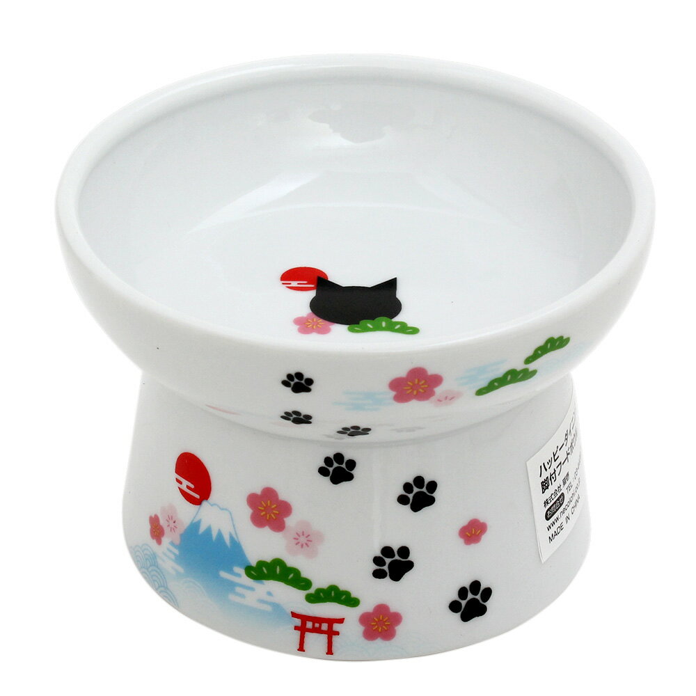 猫壱 限定柄 sakura 脚付きフードボウル＆ウォーターボウル ハイタイプ 猫壱 限定柄 sakura 脚付きフードボウル＆ウォーターボウル ハイタイプ