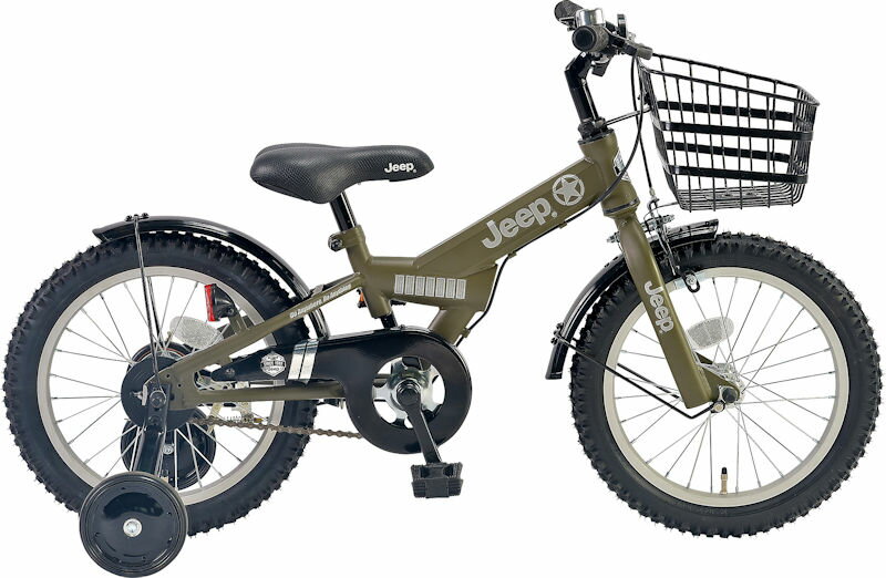楽天市場】クロモ ジープ Jeep 18型 子供用自転車 JEEP JE-18G OLIVE