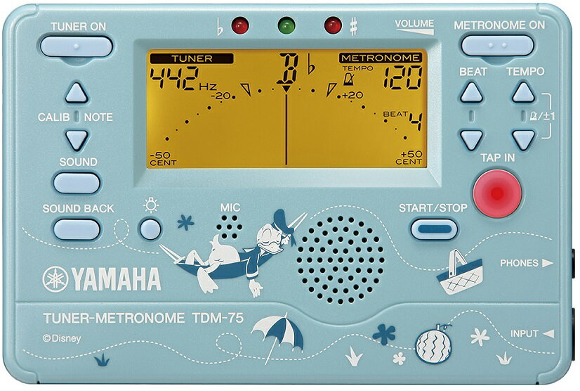 極美品】YAMAHA チューナーメトロノーム TDM-75 チップとデール Amazon
