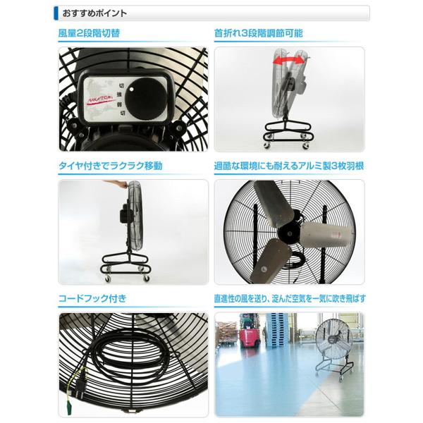 楽天市場】ナカトミ ナカトミ nakatomi ビッグファンフロア式 fbf-75v