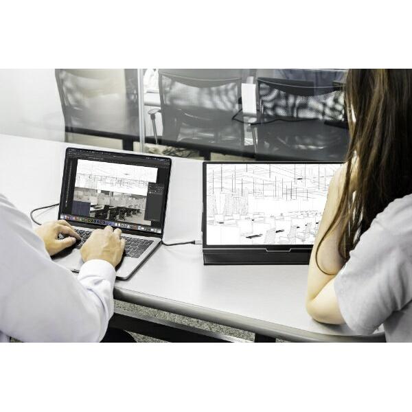 美品＊モバイルモニター GH-LCU16B 15.8型GREEN HOUSE プレゼンツール, モバイルディスプレイ | GH-LCU16B-BK | GREEN