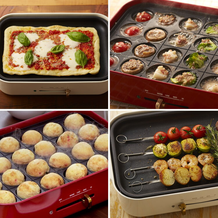 楽天市場】BRUNO BRUNO コンパクトホットプレート BOE018-RD レッド