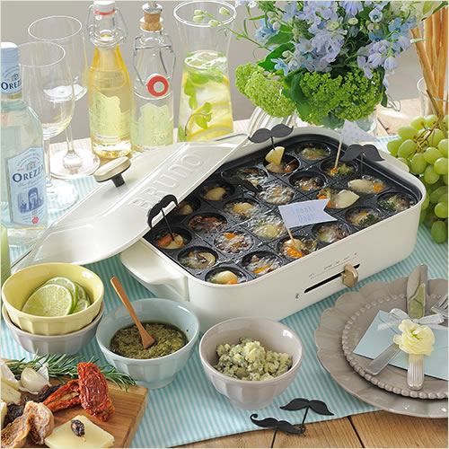 楽天市場】BRUNO BRUNO コンパクトホットプレート ホワイト BOE021-WH