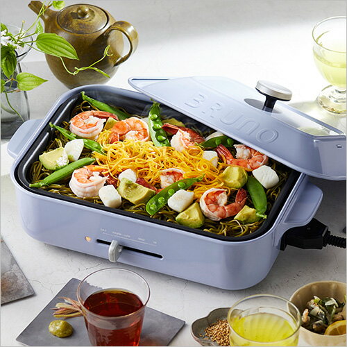 【新品•未使用】BRUNO コンパクトホットプレートBOE021-WH b-surprisep_4514499105789