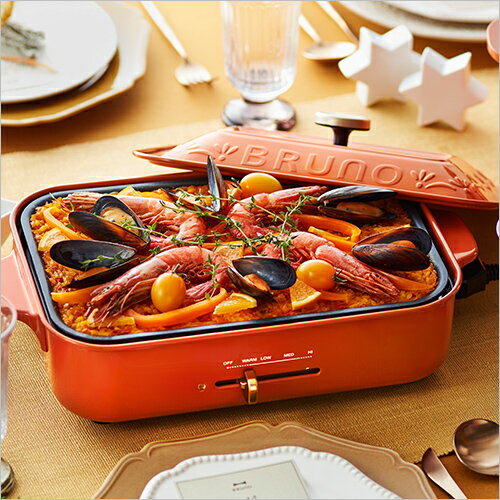 楽天市場】BRUNO BRUNO コンパクトホットプレート ホワイト BOE021-WH