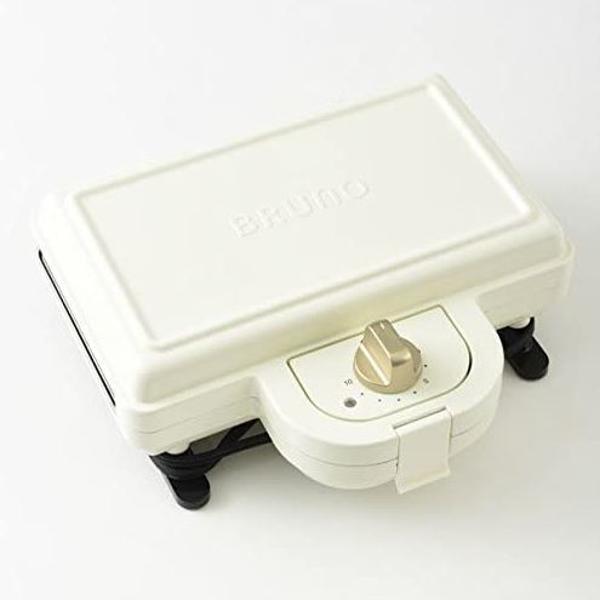 BRUNO ホットサンドメーカー　ダブル　BOE044-WH Amazon | ブルーノ BRUNO ホットサンドメーカー 耳まで焼ける