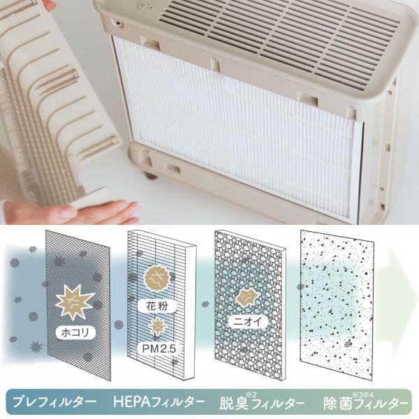ブルーノ　空気清浄機　ホワイト BRUNO 空気清浄機 コンパクトフロア空気清浄機 （ ブルーノ 空気