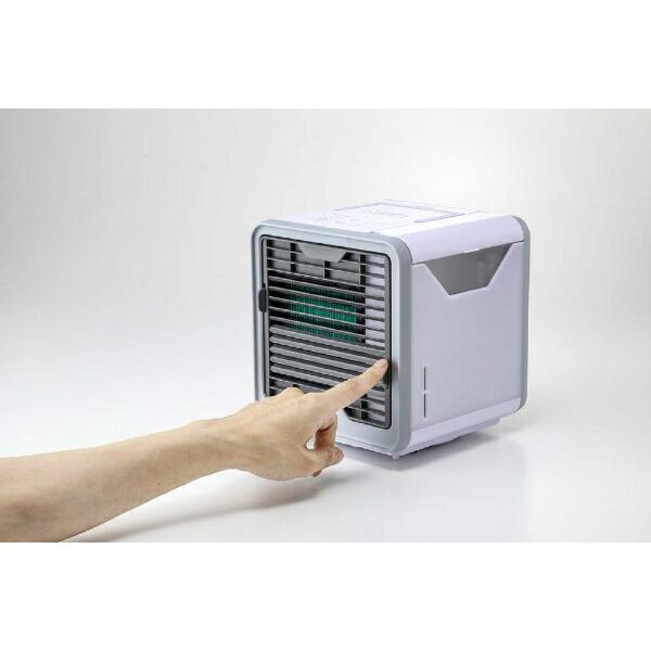 ここひえ パーソナルクーラー CCH-WS01 冷風扇 ショップジャパン ホワイト フィルター未使用 中古品 Shop Japan ここひえ R2 2020年 扇風機 冷風扇 卓上扇風機 ミニクーラー 防カビフィルター正規品 176×181×173㎜  CCHR4AM2 ホワイト 小
