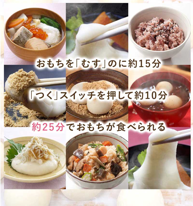 楽天市場】みのる産業 つき姫 3合用もちつき機 HS-036 | 価格比較