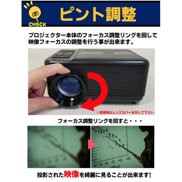 楽天市場】池商 RAMASU DVDプレーヤー一体型プロジェクター RA-PD090