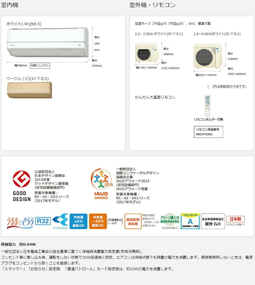 楽天市場】ダイキン工業 DAIKIN エアコン RX F28UTRXS-W | 価格比較 - 商品価格ナビ