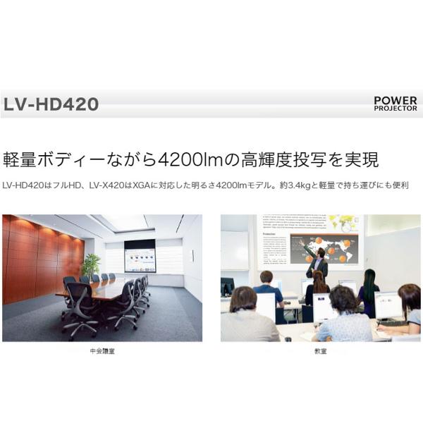楽天市場】キヤノン Canon パワープロジェクター LV-HD420