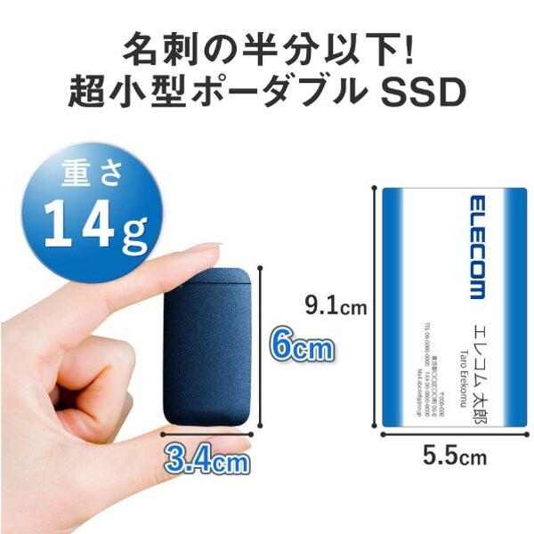 USB Type-Cケーブル付き外付けポータブルSSD - ESD-EF0500GNVR