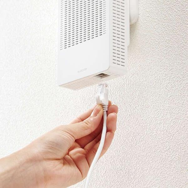 楽天市場】エレコム エレコム 無線LAN 中継器 Wi-Fi 高速通信 1201+