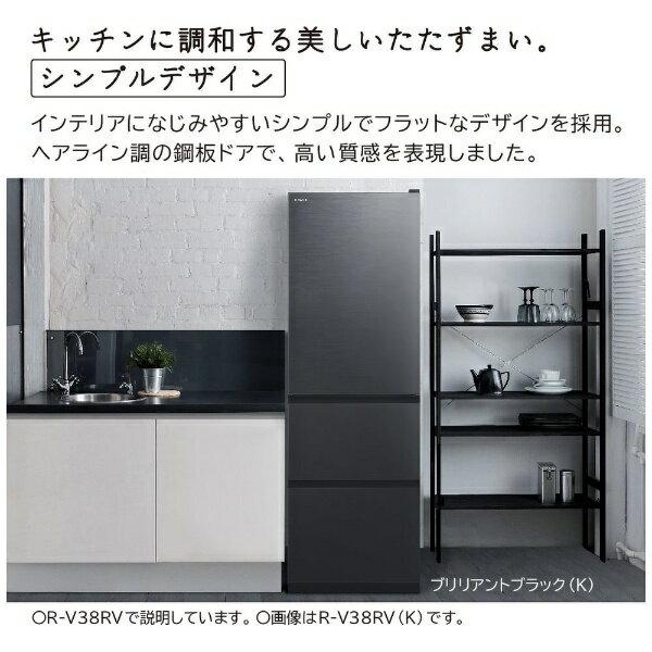 【たのメル便】日立 冷蔵庫 375L (R-V38KV) ブリリアントブラック 楽天市場】日立グローバルライフソリューションズ HITACHI 3ドア冷蔵庫