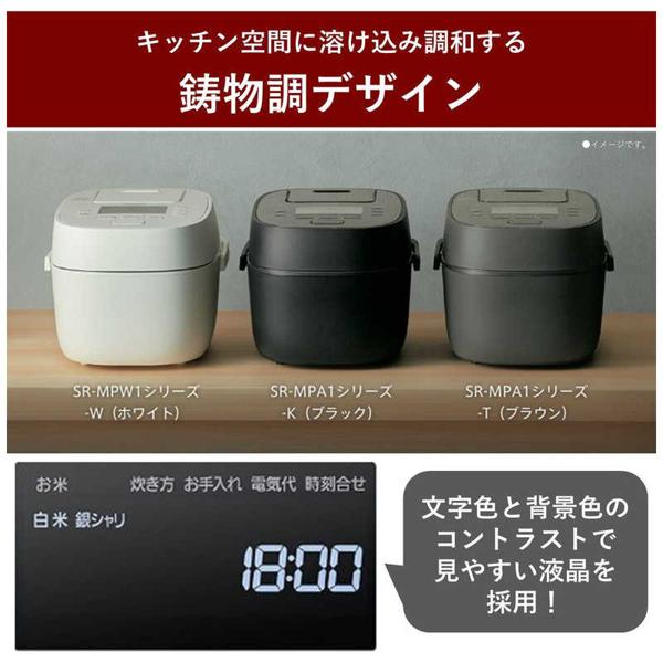 パナソニック 可変圧力IHジャー炊飯器 1合～1升炊き ホワイト SR