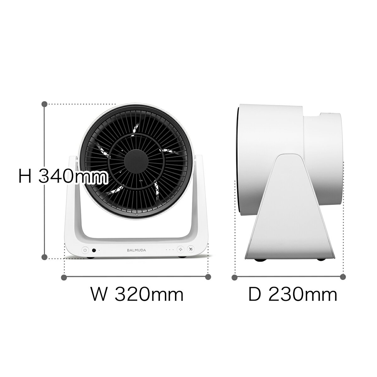 BALMUDA サーキュレーター Greenfan A02A-WK バルミューダ BALMUDA バルミューダ グリーンファン C2 サーキュレーター 扇風機