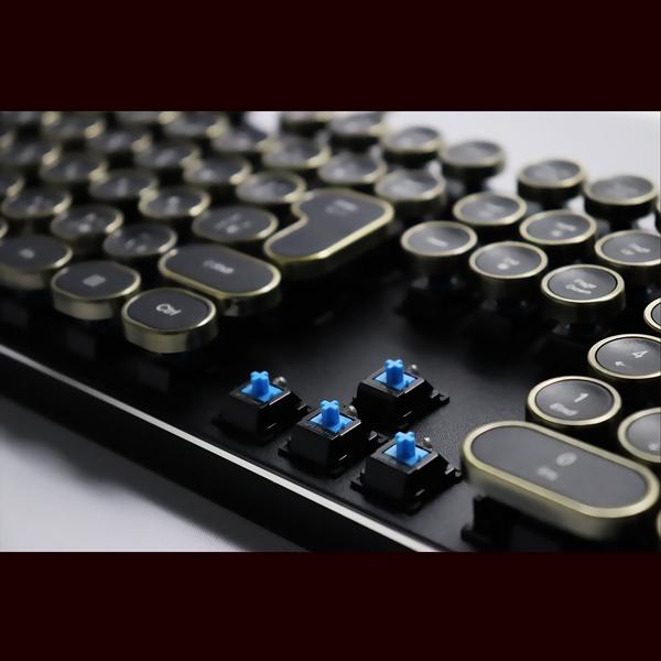 楽天市場】アットキュー HKW タイプライター風メカニカルキーボード