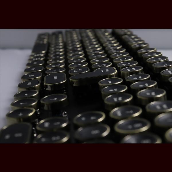 楽天市場】アットキュー HKW タイプライター風メカニカルキーボード