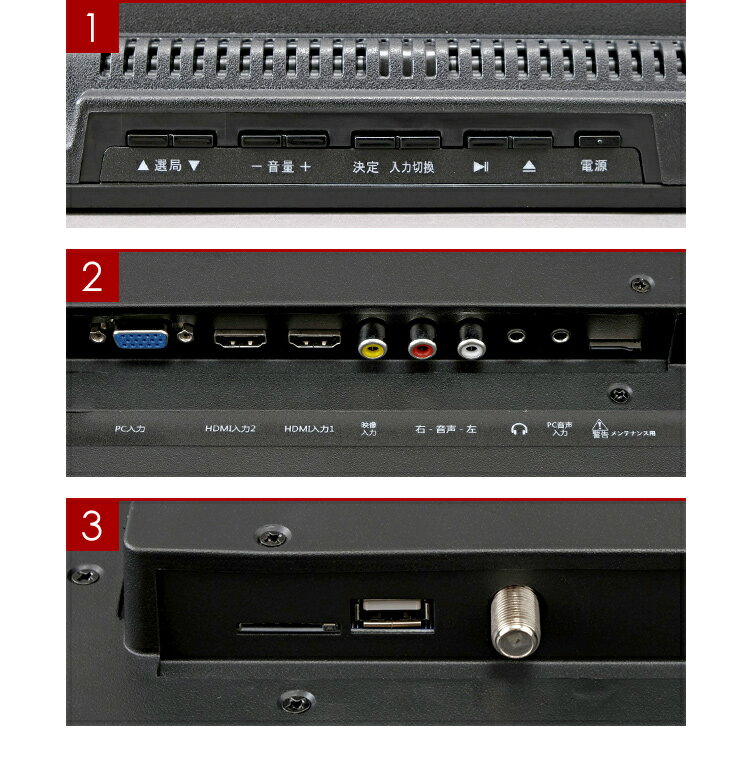 楽天市場】エスキュービズム Grand-Line 19V型 地上デジタル 
