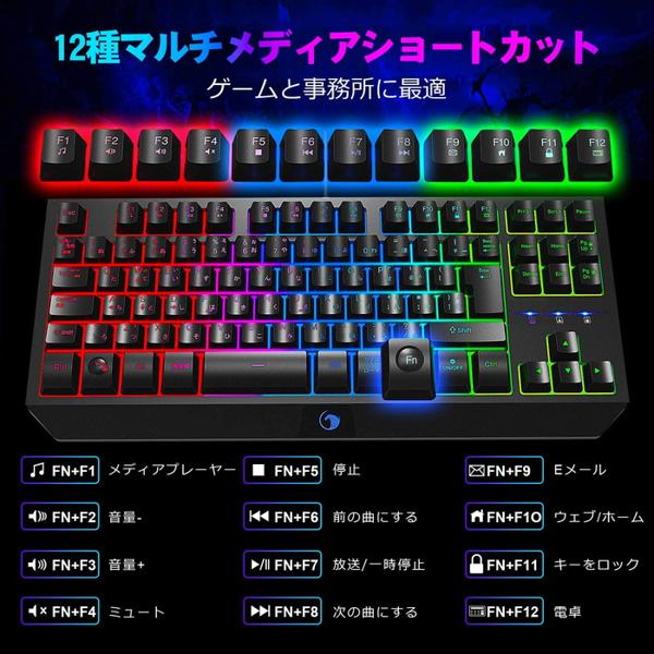 楽天市場】G20 NPET バックライト付きゲーミングキーボード テンキー