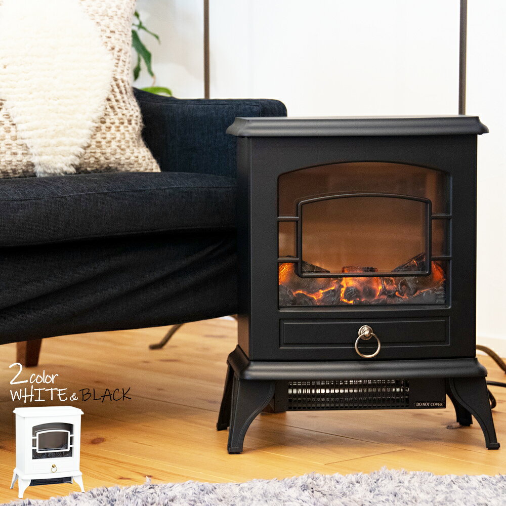 楽天市場】威風堂 威風堂 暖炉型ファンヒーター IFD-049 ブラック