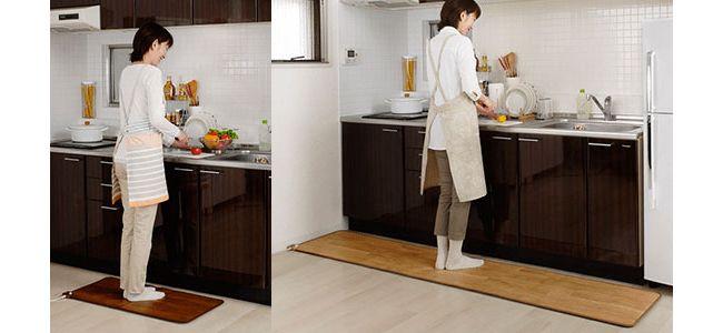 ホットキッチンマット 幅180cmタイプ ナチュラルブラウン SB-KM180 Amazon | 日本製 ホットキッチンマット 幅180cmタイプ