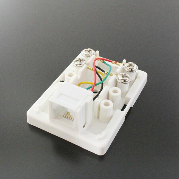 楽天市場】タローズ モジュラー 電話用ローゼット 6極4芯 RJ11
