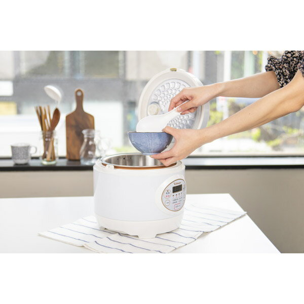 低糖質炊飯器 ViAlegre VI-RCL3A-WT 3合炊き 蒸し料理対応 2019年製 レシピ本付 ホワイト タイマー機能搭載 健康志向 ダイエット 糖質制限向け 動作品 260211-3T 楽天市場】KNチヨダ ViAlegre 糖質カット炊飯器 VI-RCL3A-WT | 価格