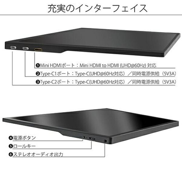 楽天市場】JAPANNEXT JAPANNEXT 15.6型 4K モバイルモニター JN
