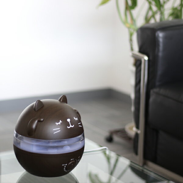 楽天市場】スリーアップ うるおいにゃんこ アロマ加湿器 L