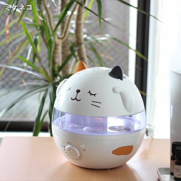 楽天市場】スリーアップ うるおいにゃんこ アロマ加湿器 L