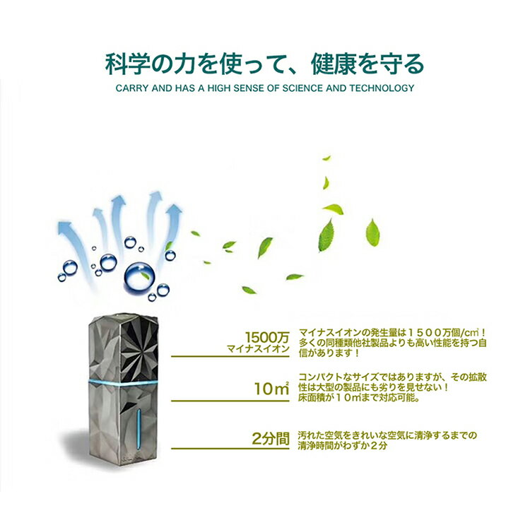楽天市場】江沢製作所 G&K空気魔法瓶 加湿式マイナスイオン発生器