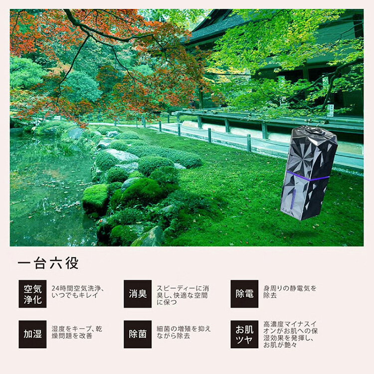 楽天市場】江沢製作所 G&K空気魔法瓶 加湿式マイナスイオン発生器