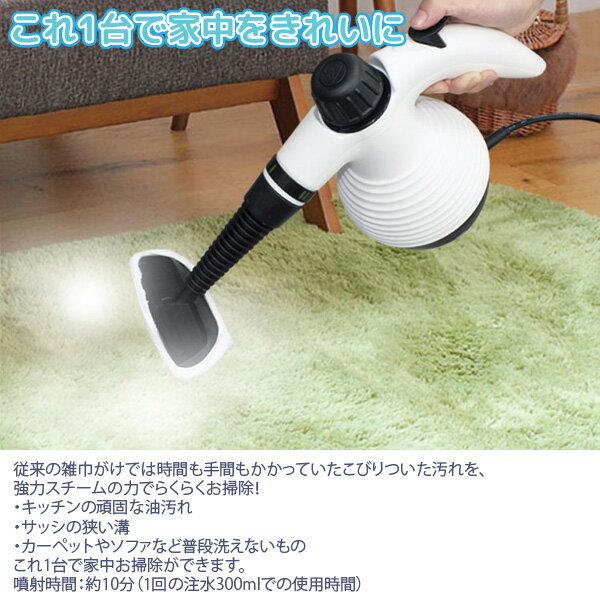 楽天市場】ピーナッツ・クラブ Smart-Style スチームクリーナー