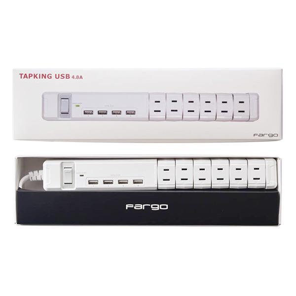 楽天市場】ファーゴ Fargo TAPKING USB AC6個口 4.8A USB4ポート