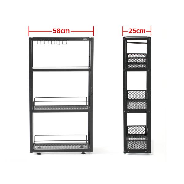 ドッペルギャンガー リカーラック 幅58×奥行25×高さ105㎝ ブラック 楽天市場】ビーズ DOPPELGANGER リカーラック サンドブラック DDS583