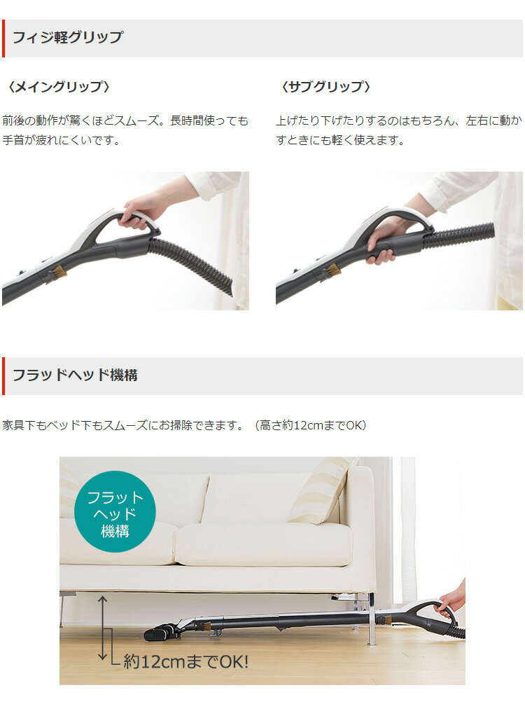 楽天市場】三菱電機 MITSUBISHI Be-K 紙パック式掃除機 TC-GM1J-N